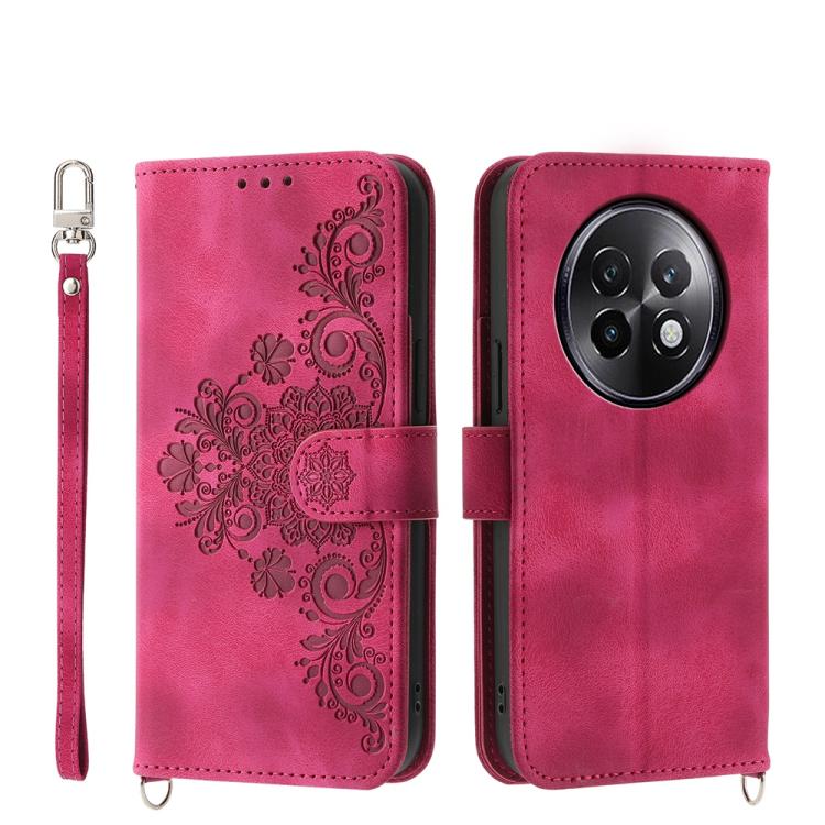 Skin Feel Flowers Embossed Wallet Leather Phone Case, For Realme 13+, For Realme 13 Pro / 13 Pro+ Global, For Realme GT 6 Global, For Realme 12 5G, For Realme 12+, For Realme 12 Pro+, For Realme 11 4G, For Realme 11 5G, For Realme C53