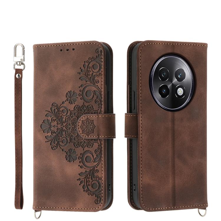 Skin Feel Flowers Embossed Wallet Leather Phone Case, For Realme 13+, For Realme 13 Pro / 13 Pro+ Global, For Realme GT 6 Global, For Realme 12 5G, For Realme 12+, For Realme 12 Pro+, For Realme 11 4G, For Realme 11 5G, For Realme C53
