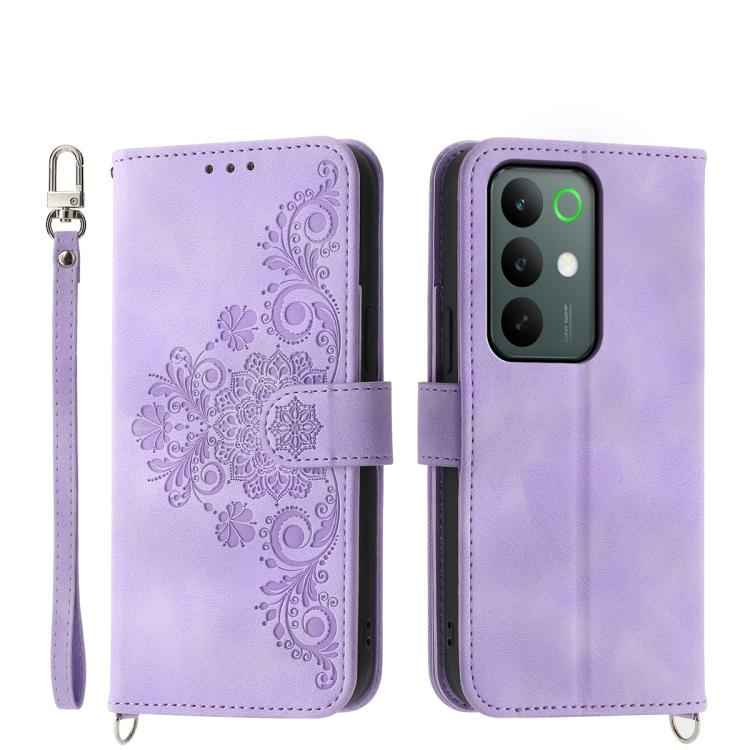 Skin Feel Flowers Embossed Wallet Leather Phone Case, For Realme C85 5G / Realme 15x 5G, For Realme C85 Pro 4G, For Realme 15 5G / Realme 15 Pro 5G, For Realme 14 / Realme P3 5G, For Realme 14 Pro+, For Realme 14 Pro, For Realme C75 / Realme 14x       ...