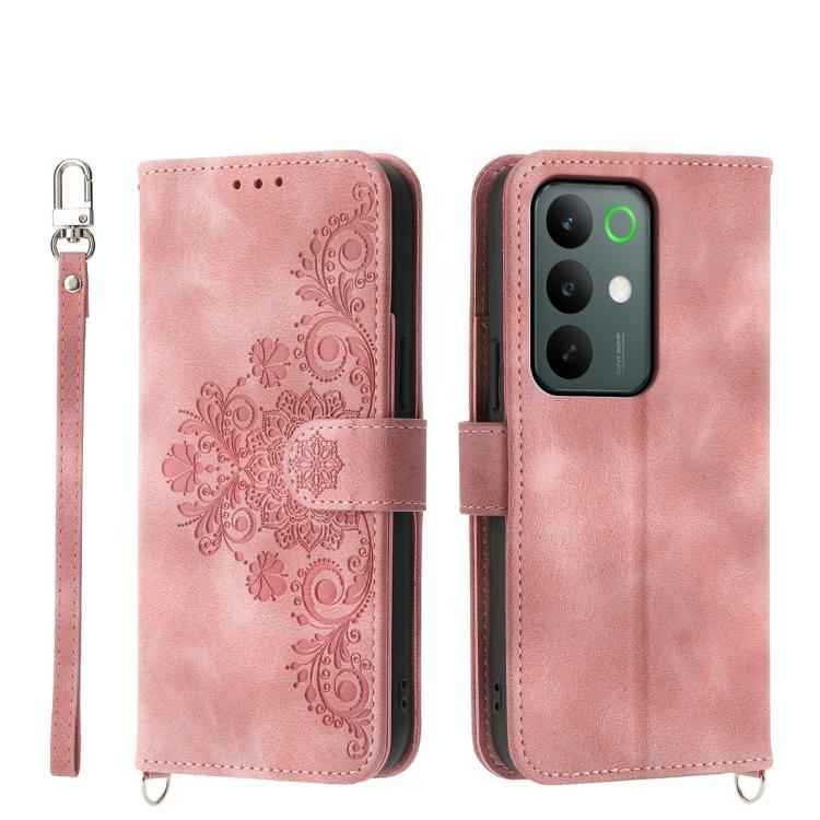 Skin Feel Flowers Embossed Wallet Leather Phone Case, For Realme C85 5G / Realme 15x 5G, For Realme C85 Pro 4G, For Realme 15 5G / Realme 15 Pro 5G, For Realme 14 / Realme P3 5G, For Realme 14 Pro+, For Realme 14 Pro, For Realme C75 / Realme 14x       ...