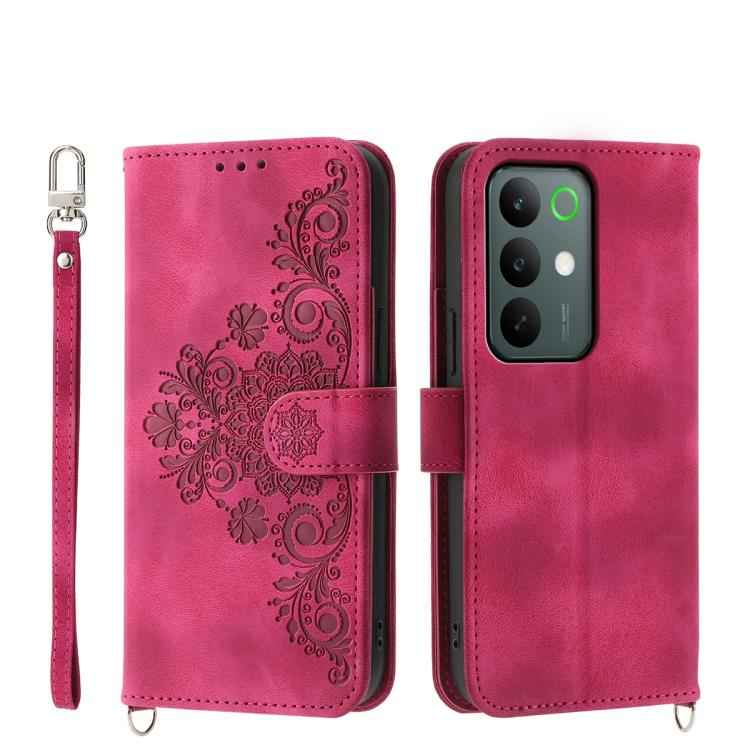 Skin Feel Flowers Embossed Wallet Leather Phone Case, For Realme C85 5G / Realme 15x 5G, For Realme C85 Pro 4G, For Realme 15 5G / Realme 15 Pro 5G, For Realme 14 / Realme P3 5G, For Realme 14 Pro+, For Realme 14 Pro, For Realme C75 / Realme 14x       ...