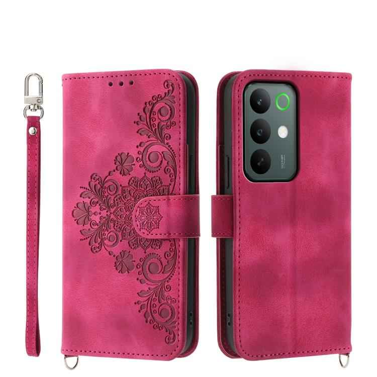 Skin Feel Flowers Embossed Wallet Leather Phone Case, For Realme C85 5G / Realme 15x 5G, For Realme C85 Pro 4G, For Realme 15 5G / Realme 15 Pro 5G, For Realme 14 / Realme P3 5G, For Realme 14 Pro+, For Realme 14 Pro, For Realme C75 / Realme 14x       ...
