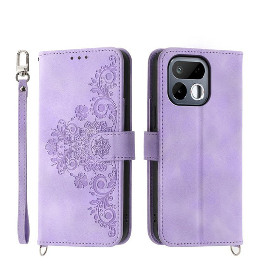 Skin Feel Flowers Embossed Wallet Leather Phone Case, For Realme 16T 5G, For Realme C100 4G, For Realme 16 5G, For Realme C85 5G / Realme 15x 5G, For Realme C85 Pro 4G, For Realme 15 5G / Realme 15 Pro 5G, For Realme 14 / Realme P3 5G, For Realme 14 Pr...