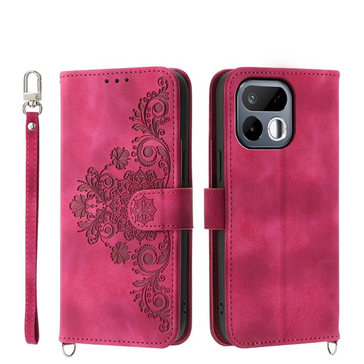 Skin Feel Flowers Embossed Wallet Leather Phone Case, For Realme 16T 5G, For Realme C100 4G, For Realme 16 5G, For Realme C85 5G / Realme 15x 5G, For Realme C85 Pro 4G, For Realme 15 5G / Realme 15 Pro 5G, For Realme 14 / Realme P3 5G, For Realme 14 Pr...