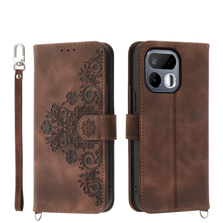 Skin Feel Flowers Embossed Wallet Leather Phone Case, For Realme 16T 5G, For Realme C100 4G, For Realme 16 5G, For Realme C85 5G / Realme 15x 5G, For Realme C85 Pro 4G, For Realme 15 5G / Realme 15 Pro 5G, For Realme 14 / Realme P3 5G, For Realme 14 Pr...