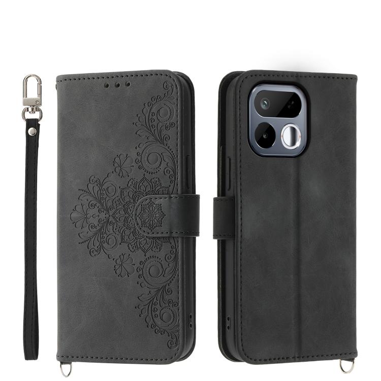 Skin Feel Flowers Embossed Wallet Leather Phone Case, For Realme 16T 5G, For Realme C100 4G, For Realme 16 5G, For Realme C85 5G / Realme 15x 5G, For Realme C85 Pro 4G, For Realme 15 5G / Realme 15 Pro 5G, For Realme 14 / Realme P3 5G, For Realme 14 Pr...
