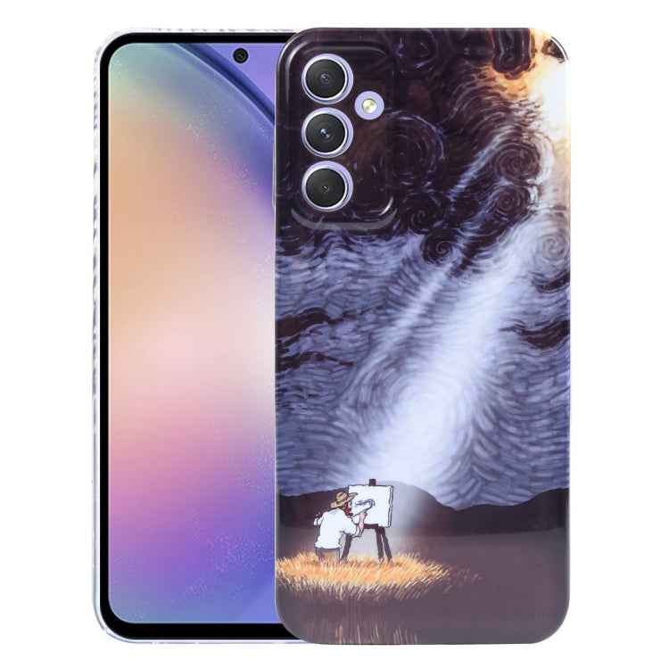 Precise Hole Oil Painting Pattern PC Phone Case, For Samsung Galaxy S23 5G, For Samsung Galaxy S23 Ultra 5G, For Samsung Galaxy S22 5G, For Samsung Galaxy S22+ 5G, For Samsung Galaxy S22 Ultra 5G, For Samsung Galaxy A14 5G, For Samsung Galaxy A34 5G   ...