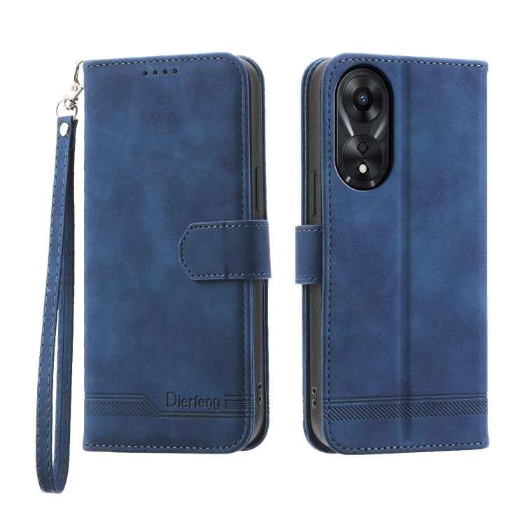 Dierfeng Dream Line TPU Hybrid PU Leather Phone Case, For OPPO A2, For OPPO A38 4G, For OPPO A58 4G, For OPPO Reno10 Global/Reno10 Pro Global, For OPPO Reno10 Pro+ 5G, For OPPO A78 5G Global/A58x Global/A1x 5G, For OPPO A79 5G