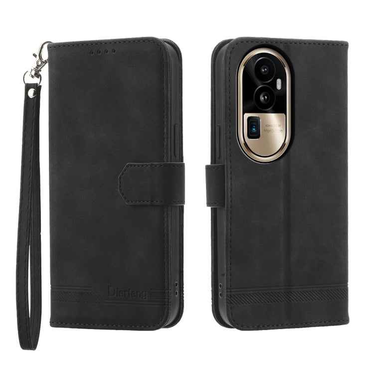 Dierfeng Dream Line TPU Hybrid PU Leather Phone Case, For OPPO A2, For OPPO A38 4G, For OPPO A58 4G, For OPPO Reno10 Global/Reno10 Pro Global, For OPPO Reno10 Pro+ 5G, For OPPO A78 5G Global/A58x Global/A1x 5G, For OPPO A79 5G
