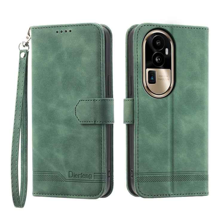 Dierfeng Dream Line TPU Hybrid PU Leather Phone Case, For OPPO A2, For OPPO A38 4G, For OPPO A58 4G, For OPPO Reno10 Global/Reno10 Pro Global, For OPPO Reno10 Pro+ 5G, For OPPO A78 5G Global/A58x Global/A1x 5G, For OPPO A79 5G