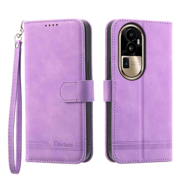 Dierfeng Dream Line TPU Hybrid PU Leather Phone Case, For OPPO A2, For OPPO A38 4G, For OPPO A58 4G, For OPPO Reno10 Global/Reno10 Pro Global, For OPPO Reno10 Pro+ 5G, For OPPO A78 5G Global/A58x Global/A1x 5G, For OPPO A79 5G