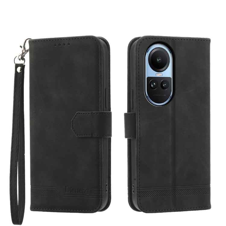 Dierfeng Dream Line TPU Hybrid PU Leather Phone Case, For OPPO A2, For OPPO A38 4G, For OPPO A58 4G, For OPPO Reno10 Global/Reno10 Pro Global, For OPPO Reno10 Pro+ 5G, For OPPO A78 5G Global/A58x Global/A1x 5G, For OPPO A79 5G