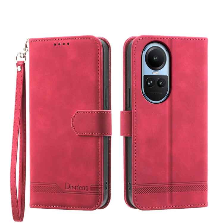 Dierfeng Dream Line TPU Hybrid PU Leather Phone Case, For OPPO A2, For OPPO A38 4G, For OPPO A58 4G, For OPPO Reno10 Global/Reno10 Pro Global, For OPPO Reno10 Pro+ 5G, For OPPO A78 5G Global/A58x Global/A1x 5G, For OPPO A79 5G