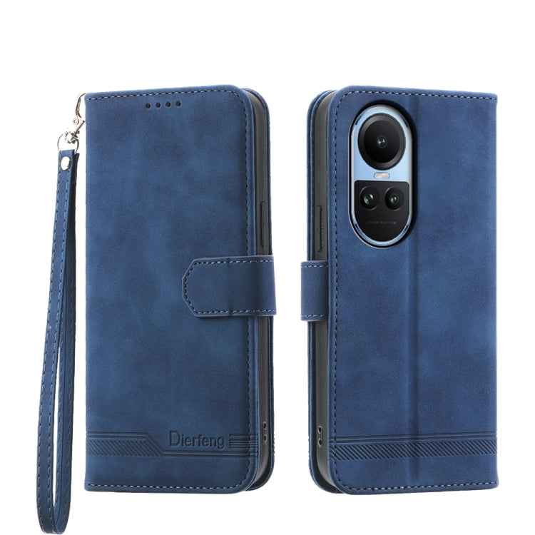 Dierfeng Dream Line TPU Hybrid PU Leather Phone Case, For OPPO A2, For OPPO A38 4G, For OPPO A58 4G, For OPPO Reno10 Global/Reno10 Pro Global, For OPPO Reno10 Pro+ 5G, For OPPO A78 5G Global/A58x Global/A1x 5G, For OPPO A79 5G