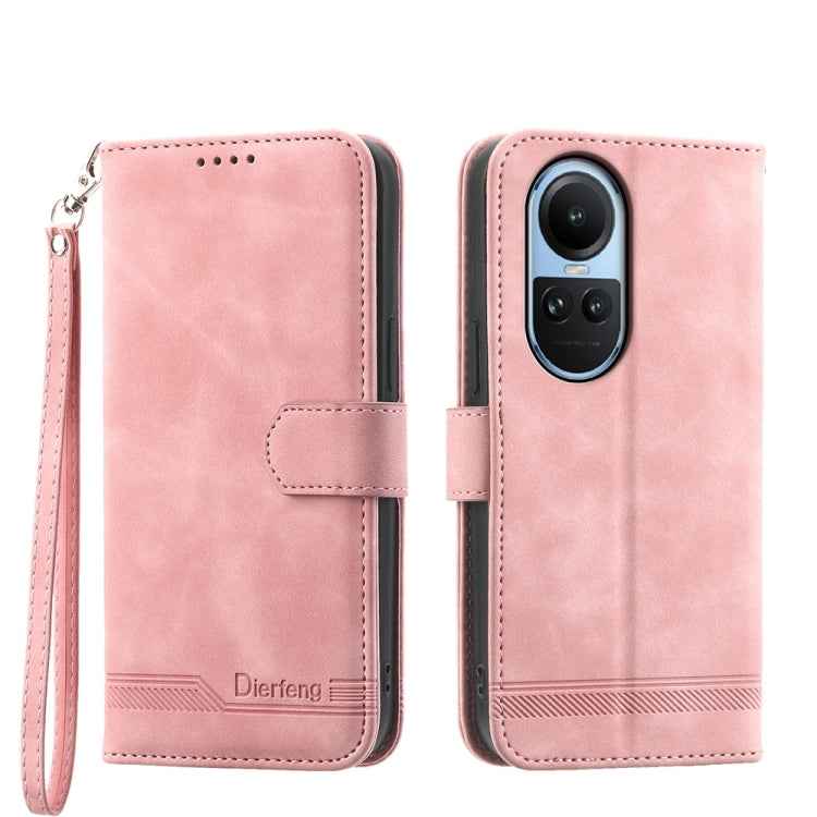 Dierfeng Dream Line TPU Hybrid PU Leather Phone Case, For OPPO A2, For OPPO A38 4G, For OPPO A58 4G, For OPPO Reno10 Global/Reno10 Pro Global, For OPPO Reno10 Pro+ 5G, For OPPO A78 5G Global/A58x Global/A1x 5G, For OPPO A79 5G