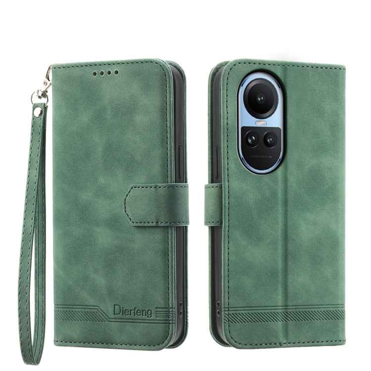 Dierfeng Dream Line TPU Hybrid PU Leather Phone Case, For OPPO A2, For OPPO A38 4G, For OPPO A58 4G, For OPPO Reno10 Global/Reno10 Pro Global, For OPPO Reno10 Pro+ 5G, For OPPO A78 5G Global/A58x Global/A1x 5G, For OPPO A79 5G