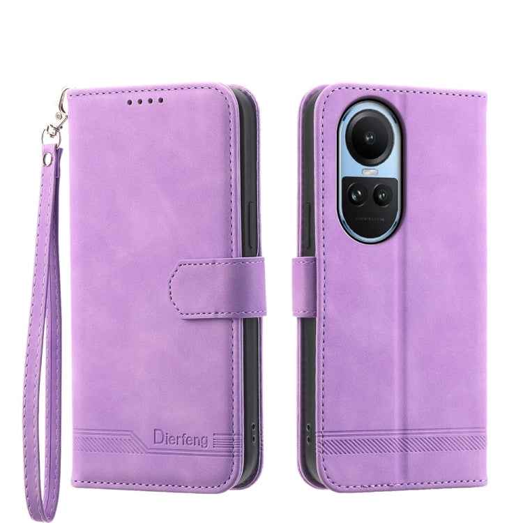 Dierfeng Dream Line TPU Hybrid PU Leather Phone Case, For OPPO A2, For OPPO A38 4G, For OPPO A58 4G, For OPPO Reno10 Global/Reno10 Pro Global, For OPPO Reno10 Pro+ 5G, For OPPO A78 5G Global/A58x Global/A1x 5G, For OPPO A79 5G