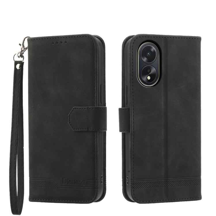 Dierfeng Dream Line TPU Hybrid PU Leather Phone Case, For OPPO A2, For OPPO A38 4G, For OPPO A58 4G, For OPPO Reno10 Global/Reno10 Pro Global, For OPPO Reno10 Pro+ 5G, For OPPO A78 5G Global/A58x Global/A1x 5G, For OPPO A79 5G