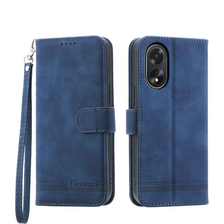 Dierfeng Dream Line TPU Hybrid PU Leather Phone Case, For OPPO A2, For OPPO A38 4G, For OPPO A58 4G, For OPPO Reno10 Global/Reno10 Pro Global, For OPPO Reno10 Pro+ 5G, For OPPO A78 5G Global/A58x Global/A1x 5G, For OPPO A79 5G