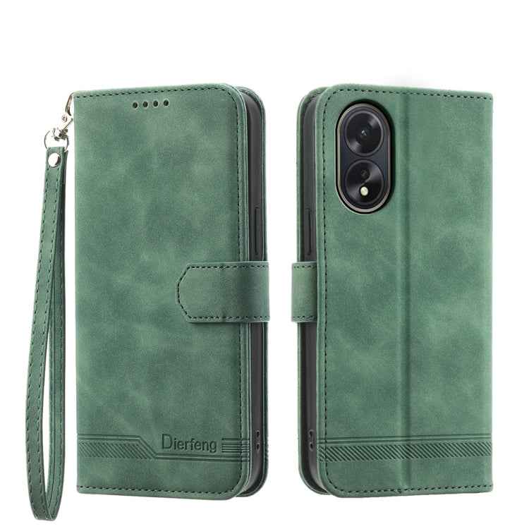 Dierfeng Dream Line TPU Hybrid PU Leather Phone Case, For OPPO A2, For OPPO A38 4G, For OPPO A58 4G, For OPPO Reno10 Global/Reno10 Pro Global, For OPPO Reno10 Pro+ 5G, For OPPO A78 5G Global/A58x Global/A1x 5G, For OPPO A79 5G