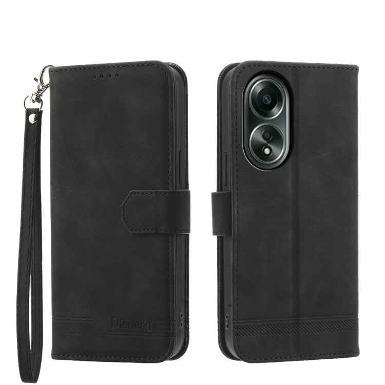 Dierfeng Dream Line TPU Hybrid PU Leather Phone Case, For OPPO A2, For OPPO A38 4G, For OPPO A58 4G, For OPPO Reno10 Global/Reno10 Pro Global, For OPPO Reno10 Pro+ 5G, For OPPO A78 5G Global/A58x Global/A1x 5G, For OPPO A79 5G