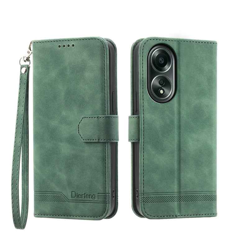 Dierfeng Dream Line TPU Hybrid PU Leather Phone Case, For OPPO A2, For OPPO A38 4G, For OPPO A58 4G, For OPPO Reno10 Global/Reno10 Pro Global, For OPPO Reno10 Pro+ 5G, For OPPO A78 5G Global/A58x Global/A1x 5G, For OPPO A79 5G