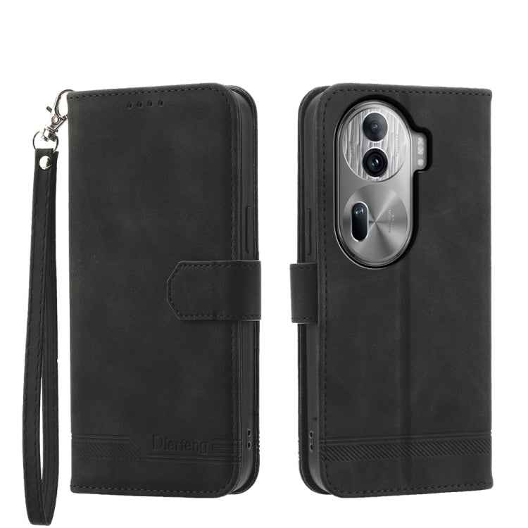 Dierfeng Dream Line TPU Hybrid PU Leather Phone Case, For OPPO A6 Pro 4G / 5G Global / F31 5G, For OPPO Reno14 Global / Reno14 F 5G, For OPPO A5x 5G / A3 4G / 5G / A3x 4G / 5G, For OPPO A5 5G Global / A3 Pro 5G, For OPPO A5 PRO 5G Global���������������...