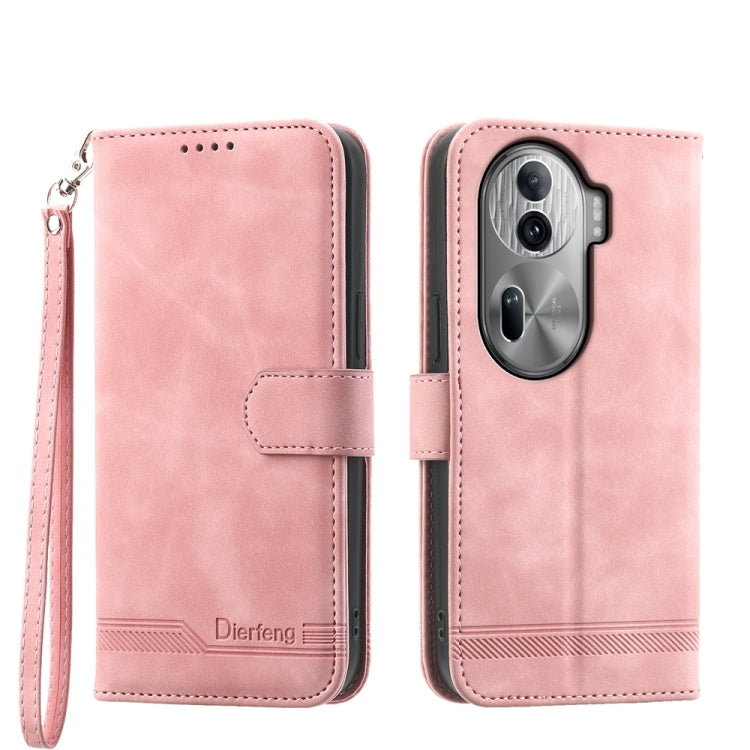 Dierfeng Dream Line TPU Hybrid PU Leather Phone Case, For OPPO Reno13 F 4G / 5G, For OPPO Reno11 Pro China, For OPPO Reno11 China, For OPPO A2, For OPPO A38 4G, For OPPO A58 4G, For OPPO Reno10 Global/Reno10 Pro Global, For OPPO Reno10 Pro+ 5G