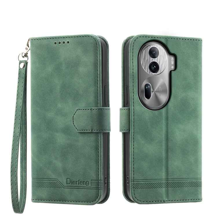 Dierfeng Dream Line TPU Hybrid PU Leather Phone Case, For OPPO A6 Pro 4G / 5G Global / F31 5G, For OPPO Reno14 Global / Reno14 F 5G, For OPPO A5x 5G / A3 4G / 5G / A3x 4G / 5G, For OPPO A5 5G Global / A3 Pro 5G, For OPPO A5 PRO 5G Global���������������...