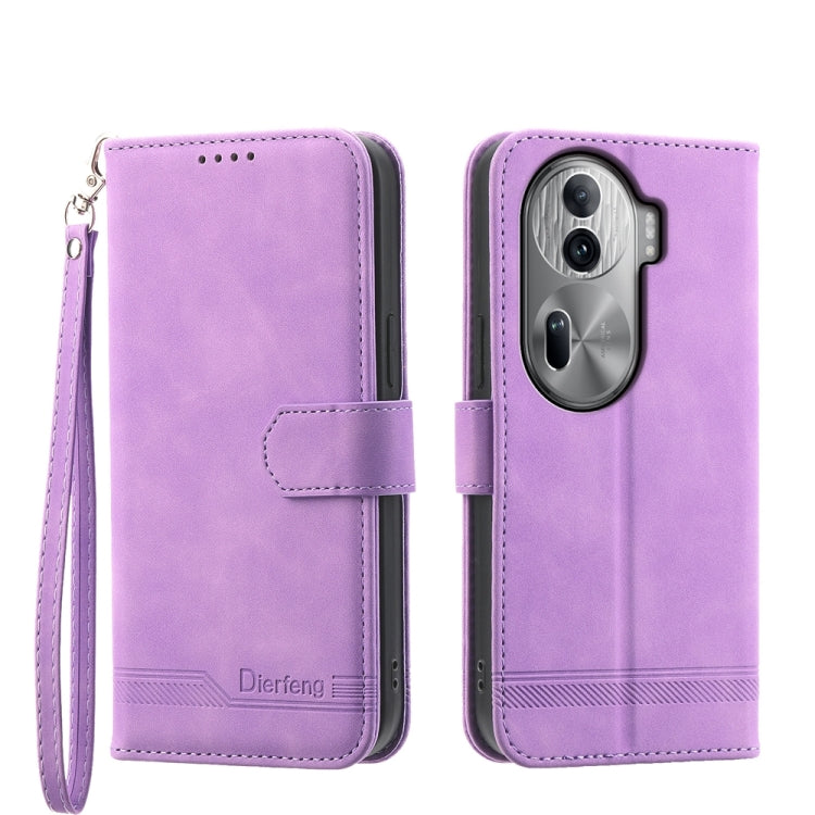Dierfeng Dream Line TPU Hybrid PU Leather Phone Case, For OPPO Reno13 F 4G / 5G, For OPPO Reno11 Pro China, For OPPO Reno11 China, For OPPO A2, For OPPO A38 4G, For OPPO A58 4G, For OPPO Reno10 Global/Reno10 Pro Global, For OPPO Reno10 Pro+ 5G