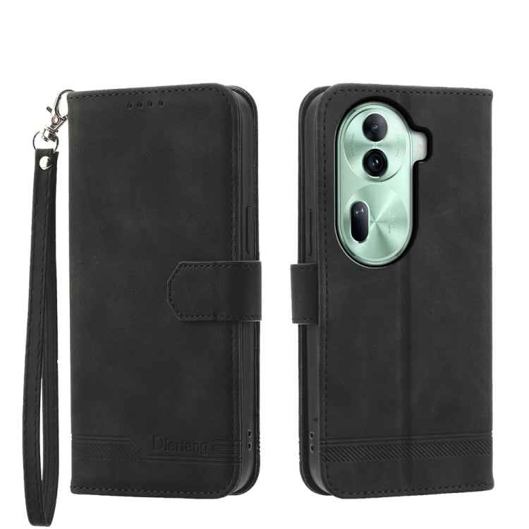 Dierfeng Dream Line TPU Hybrid PU Leather Phone Case, For OPPO A6 Pro 4G / 5G Global / F31 5G, For OPPO Reno14 Global / Reno14 F 5G, For OPPO A5x 5G / A3 4G / 5G / A3x 4G / 5G, For OPPO A5 5G Global / A3 Pro 5G, For OPPO A5 PRO 5G Global���������������...