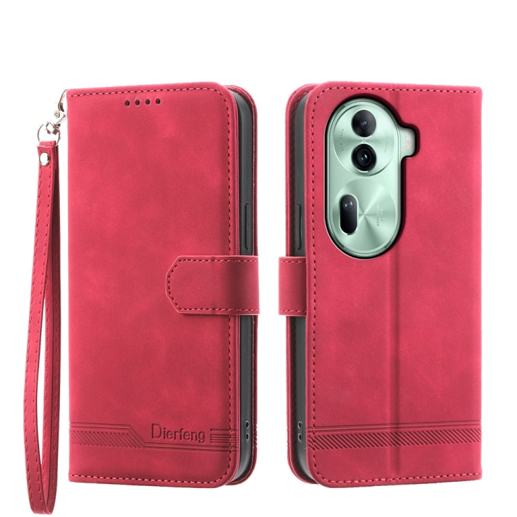 Dierfeng Dream Line TPU Hybrid PU Leather Phone Case, For OPPO Reno13 F 4G / 5G, For OPPO Reno11 Pro China, For OPPO Reno11 China, For OPPO A2, For OPPO A38 4G, For OPPO A58 4G, For OPPO Reno10 Global/Reno10 Pro Global, For OPPO Reno10 Pro+ 5G