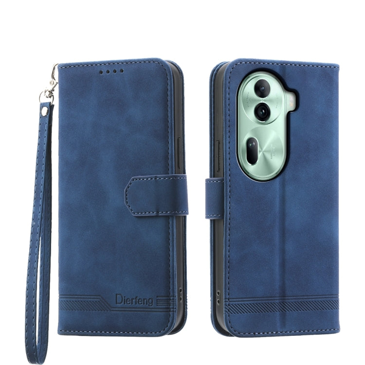 Dierfeng Dream Line TPU Hybrid PU Leather Phone Case, For OPPO A6 Pro 4G / 5G Global / F31 5G, For OPPO Reno14 Global / Reno14 F 5G, For OPPO A5x 5G / A3 4G / 5G / A3x 4G / 5G, For OPPO A5 5G Global / A3 Pro 5G, For OPPO A5 PRO 5G Global���������������...