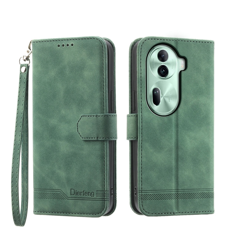Dierfeng Dream Line TPU Hybrid PU Leather Phone Case, For OPPO A6 Pro 4G / 5G Global / F31 5G, For OPPO Reno14 Global / Reno14 F 5G, For OPPO A5x 5G / A3 4G / 5G / A3x 4G / 5G, For OPPO A5 5G Global / A3 Pro 5G, For OPPO A5 PRO 5G Global���������������...