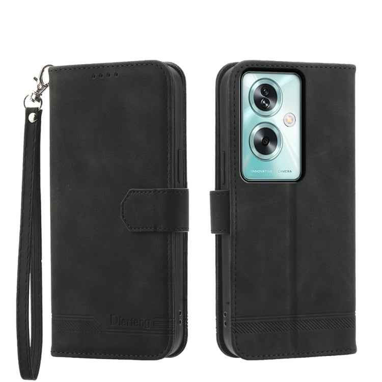 Dierfeng Dream Line TPU Hybrid PU Leather Phone Case, For OPPO A2, For OPPO A38 4G, For OPPO A58 4G, For OPPO Reno10 Global/Reno10 Pro Global, For OPPO Reno10 Pro+ 5G, For OPPO A78 5G Global/A58x Global/A1x 5G, For OPPO A79 5G