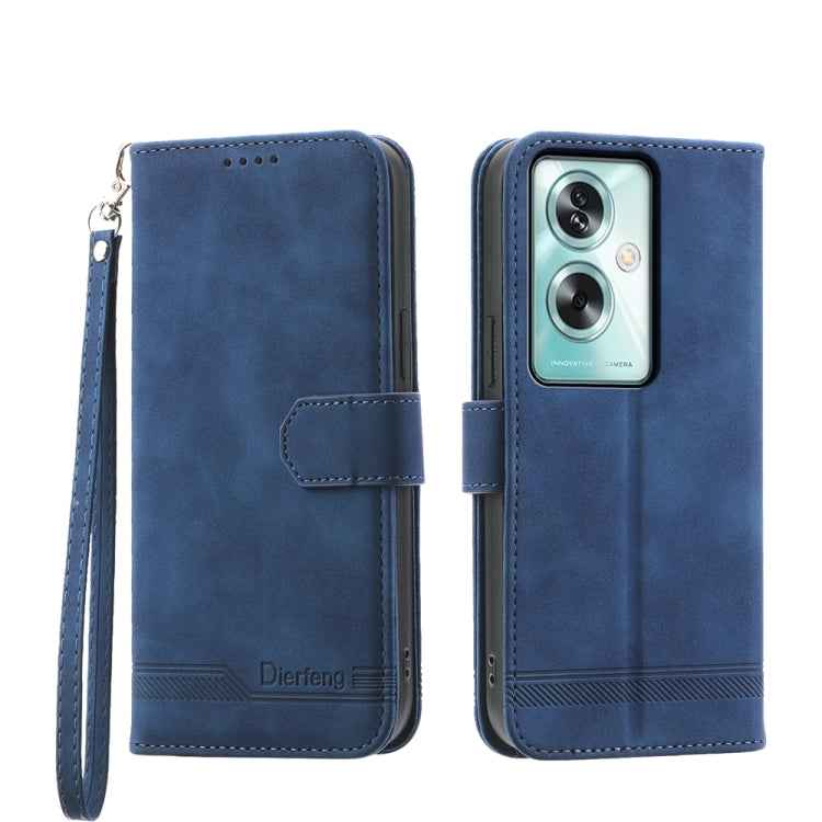 Dierfeng Dream Line TPU Hybrid PU Leather Phone Case, For OPPO A2, For OPPO A38 4G, For OPPO A58 4G, For OPPO Reno10 Global/Reno10 Pro Global, For OPPO Reno10 Pro+ 5G, For OPPO A78 5G Global/A58x Global/A1x 5G, For OPPO A79 5G