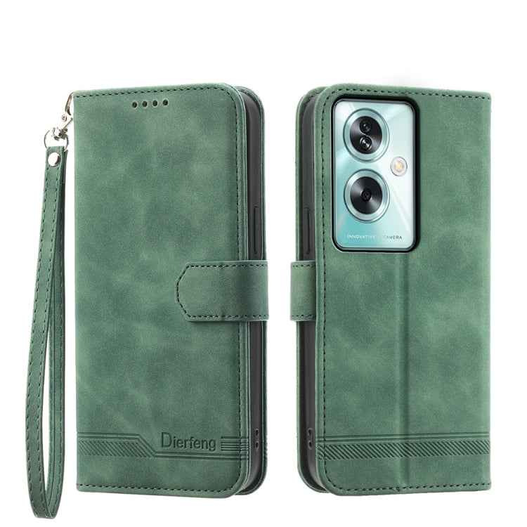 Dierfeng Dream Line TPU Hybrid PU Leather Phone Case, For OPPO A2, For OPPO A38 4G, For OPPO A58 4G, For OPPO Reno10 Global/Reno10 Pro Global, For OPPO Reno10 Pro+ 5G, For OPPO A78 5G Global/A58x Global/A1x 5G, For OPPO A79 5G