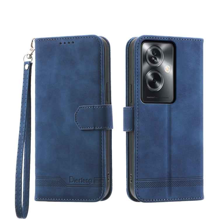 Dierfeng Dream Line TPU Hybrid PU Leather Phone Case, For OPPO A2, For OPPO A38 4G, For OPPO A58 4G, For OPPO Reno10 Global/Reno10 Pro Global, For OPPO Reno10 Pro+ 5G, For OPPO A78 5G Global/A58x Global/A1x 5G, For OPPO A79 5G
