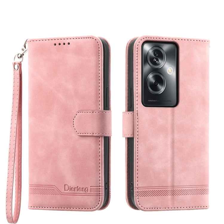 Dierfeng Dream Line TPU Hybrid PU Leather Phone Case, For OPPO A2, For OPPO A38 4G, For OPPO A58 4G, For OPPO Reno10 Global/Reno10 Pro Global, For OPPO Reno10 Pro+ 5G, For OPPO A78 5G Global/A58x Global/A1x 5G, For OPPO A79 5G
