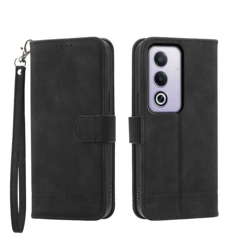 Dierfeng Dream Line TPU Hybrid PU Leather Phone Case, For OPPO A6 Pro 4G / 5G Global / F31 5G, For OPPO Reno14 Global / Reno14 F 5G, For OPPO A5x 5G / A3 4G / 5G / A3x 4G / 5G, For OPPO A5 5G Global / A3 Pro 5G, For OPPO A5 PRO 5G Global���������������...