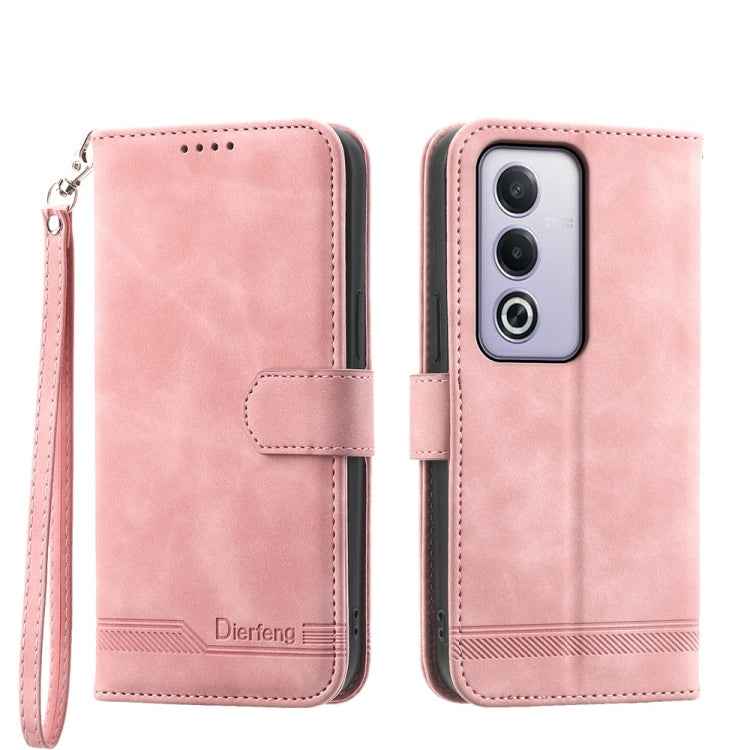 Dierfeng Dream Line TPU Hybrid PU Leather Phone Case, For OPPO A6 Pro 4G / 5G Global / F31 5G, For OPPO Reno14 Global / Reno14 F 5G, For OPPO A5x 5G / A3 4G / 5G / A3x 4G / 5G, For OPPO A5 5G Global / A3 Pro 5G, For OPPO A5 PRO 5G Global���������������...