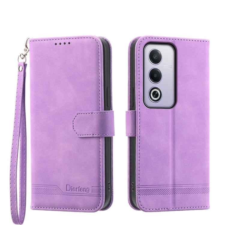Dierfeng Dream Line TPU Hybrid PU Leather Phone Case, For OPPO A6 Pro 4G / 5G Global / F31 5G, For OPPO Reno14 Global / Reno14 F 5G, For OPPO A5x 5G / A3 4G / 5G / A3x 4G / 5G, For OPPO A5 5G Global / A3 Pro 5G, For OPPO A5 PRO 5G Global���������������...