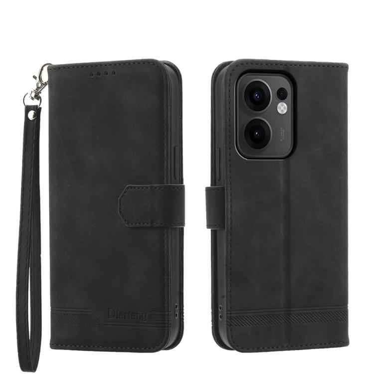Dierfeng Dream Line TPU Hybrid PU Leather Phone Case, For OPPO A6 Pro 4G / 5G Global / F31 5G, For OPPO Reno14 Global / Reno14 F 5G, For OPPO A5x 5G / A3 4G / 5G / A3x 4G / 5G, For OPPO A5 5G Global / A3 Pro 5G, For OPPO A5 PRO 5G Global���������������...