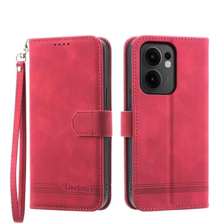 Dierfeng Dream Line TPU Hybrid PU Leather Phone Case, For OPPO A6 Pro 4G / 5G Global / F31 5G, For OPPO Reno14 Global / Reno14 F 5G, For OPPO A5x 5G / A3 4G / 5G / A3x 4G / 5G, For OPPO A5 5G Global / A3 Pro 5G, For OPPO A5 PRO 5G Global���������������...