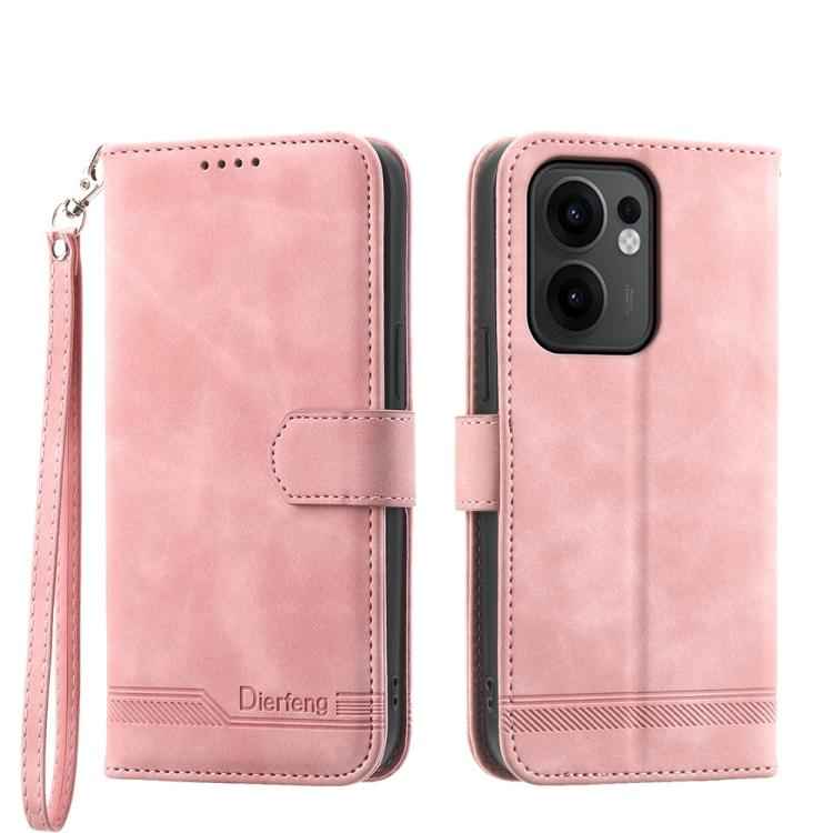 Dierfeng Dream Line TPU Hybrid PU Leather Phone Case, For OPPO A6 Pro 4G / 5G Global / F31 5G, For OPPO Reno14 Global / Reno14 F 5G, For OPPO A5x 5G / A3 4G / 5G / A3x 4G / 5G, For OPPO A5 5G Global / A3 Pro 5G, For OPPO A5 PRO 5G Global���������������...
