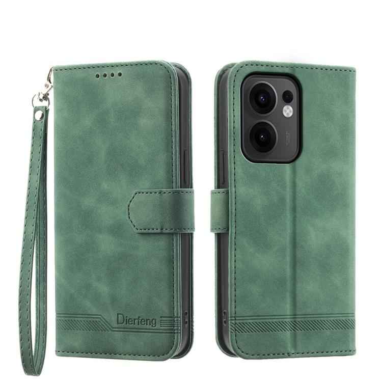 Dierfeng Dream Line TPU Hybrid PU Leather Phone Case, For OPPO A6 Pro 4G / 5G Global / F31 5G, For OPPO Reno14 Global / Reno14 F 5G, For OPPO A5x 5G / A3 4G / 5G / A3x 4G / 5G, For OPPO A5 5G Global / A3 Pro 5G, For OPPO A5 PRO 5G Global���������������...