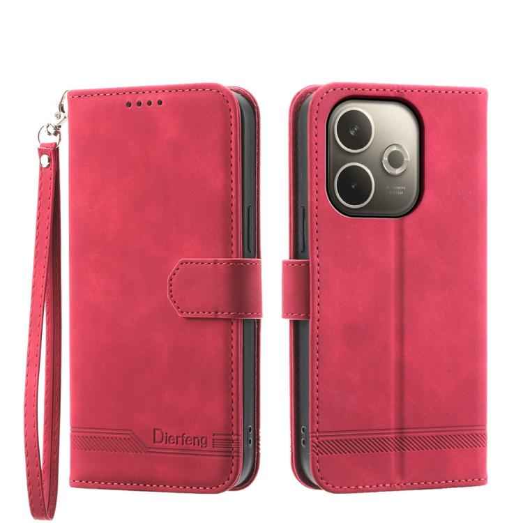 Dierfeng Dream Line TPU Hybrid PU Leather Phone Case, For OPPO A6 Pro 4G / 5G Global / F31 5G, For OPPO Reno14 Global / Reno14 F 5G, For OPPO A5x 5G / A3 4G / 5G / A3x 4G / 5G, For OPPO A5 5G Global / A3 Pro 5G, For OPPO A5 PRO 5G Global���������������...