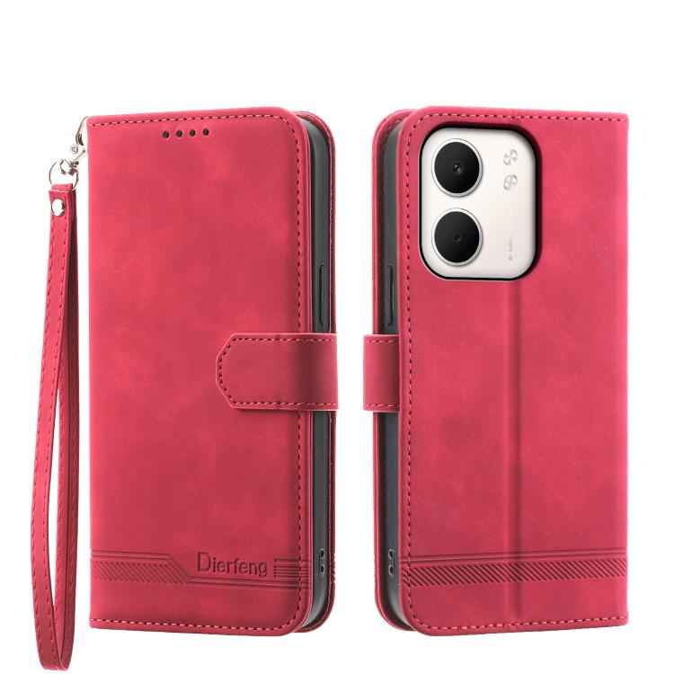 Dierfeng Dream Line TPU Hybrid PU Leather Phone Case, For OPPO A6 Pro 4G / 5G Global / F31 5G, For OPPO Reno14 Global / Reno14 F 5G, For OPPO A5x 5G / A3 4G / 5G / A3x 4G / 5G, For OPPO A5 5G Global / A3 Pro 5G, For OPPO A5 PRO 5G Global���������������...