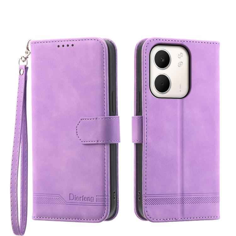Dierfeng Dream Line TPU Hybrid PU Leather Phone Case, For OPPO A6 Pro 4G / 5G Global / F31 5G, For OPPO Reno14 Global / Reno14 F 5G, For OPPO A5x 5G / A3 4G / 5G / A3x 4G / 5G, For OPPO A5 5G Global / A3 Pro 5G, For OPPO A5 PRO 5G Global���������������...