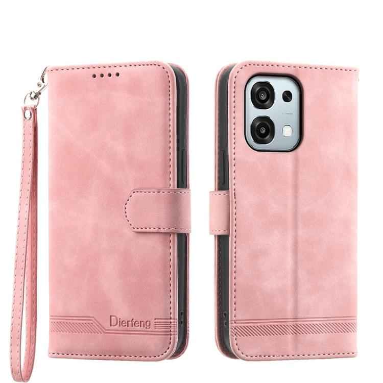 Dierfeng Dream Line TPU Hybrid PU Leather Phone Case, For OPPO A6 Pro 4G / 5G Global / F31 5G, For OPPO Reno14 Global / Reno14 F 5G, For OPPO A5x 5G / A3 4G / 5G / A3x 4G / 5G, For OPPO A5 5G Global / A3 Pro 5G, For OPPO A5 PRO 5G Global���������������...